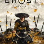 Ảnh bìa chính thức của Ghost of Yōtei, thể hiện phong cách đồ họa và không khí game