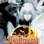 Ảnh bìa game Castlevania: Aria of Sorrow, thể hiện đồ họa pixel art đặc trưng của tựa game phiêu lưu hành động kinh điển trên GBA.