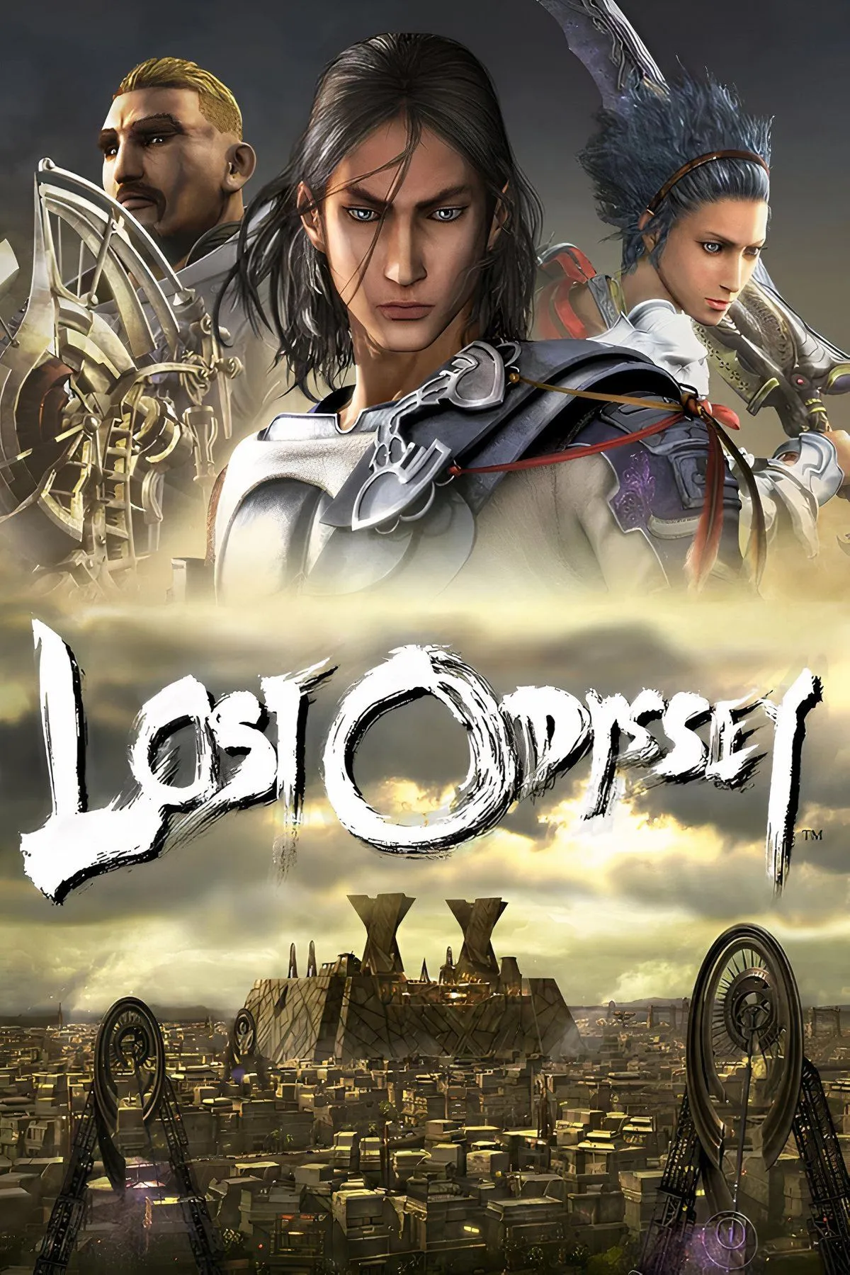 Ảnh bìa game Lost Odyssey với nhân vật chính và các đồng đội