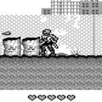 Ảnh chụp màn hình gameplay của tựa game Toxic Crusaders trên Game Boy