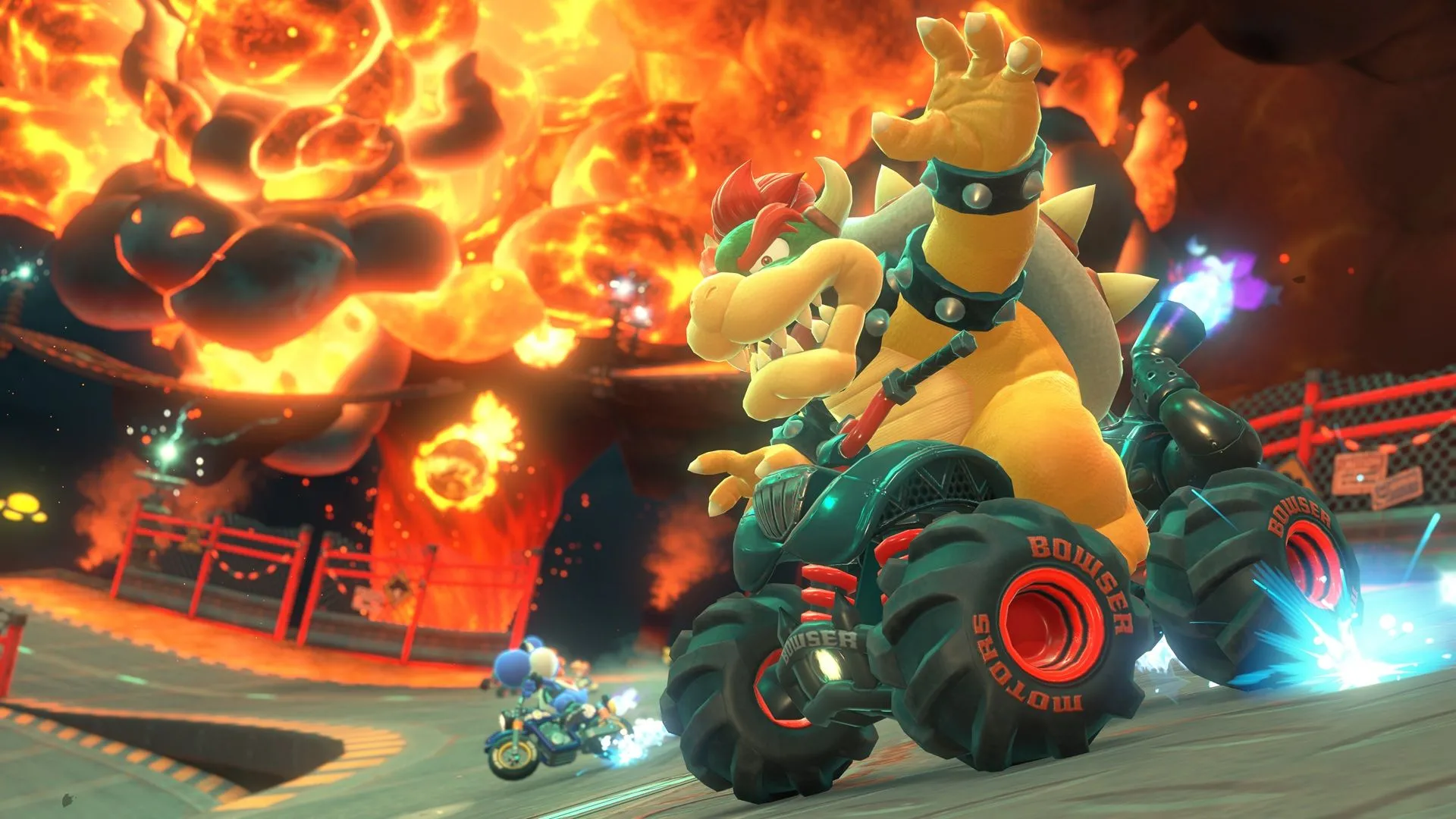 Ảnh chụp màn hình lối chơi đua xe của game Mario Kart World
