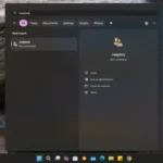 Ảnh chụp màn hình menu Start của Windows 11 với ứng dụng netplwiz đang hiển thị