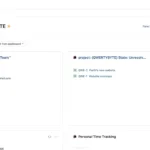 Bảng điều khiển YouTrack hiển thị tổng quan dự án và các widget tùy chỉnh
