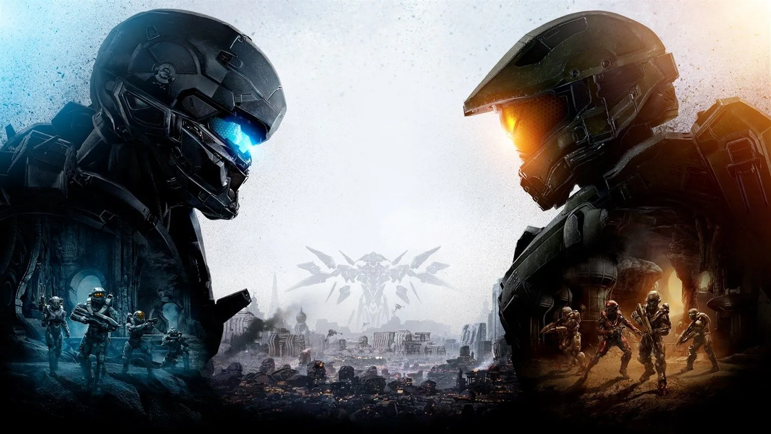 Bìa game chính thức của Halo 5: Guardians