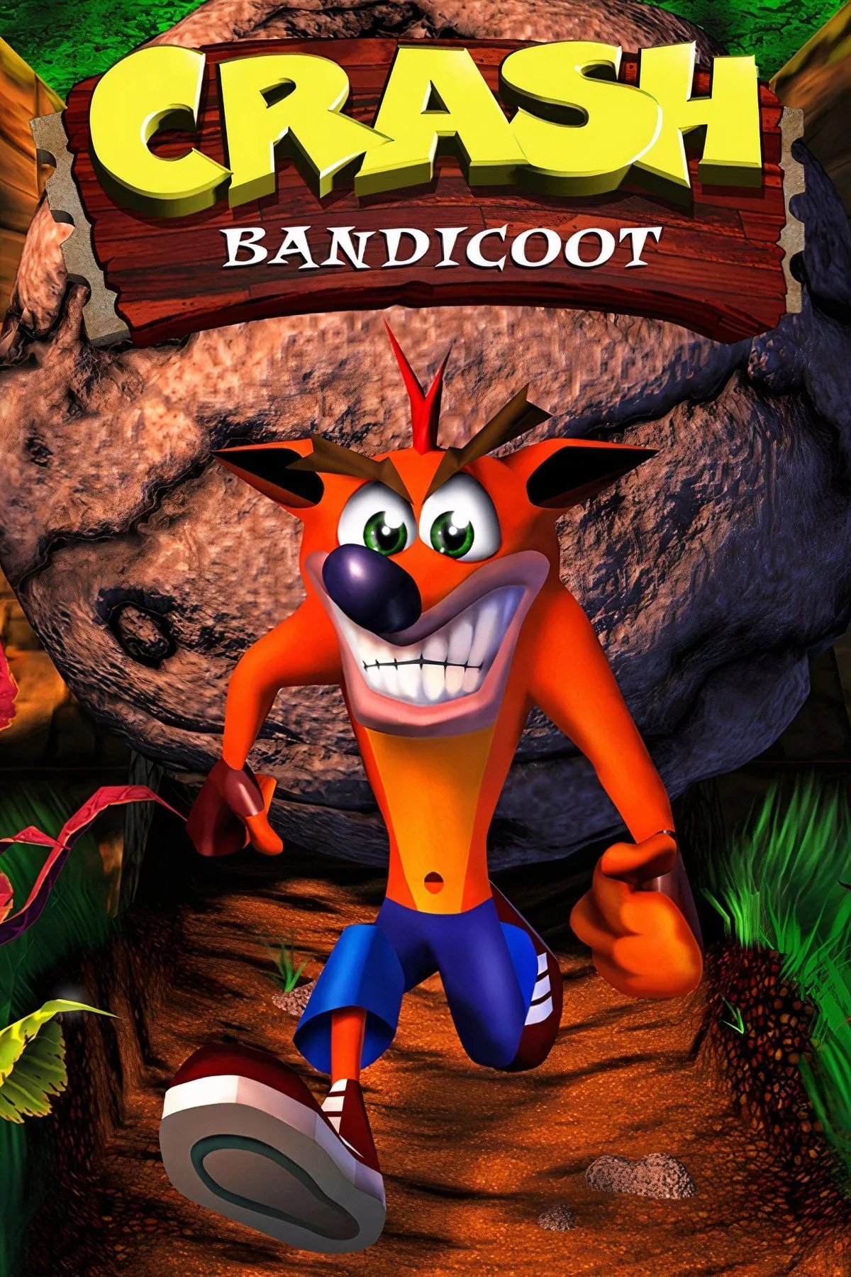 Bìa game Crash Bandicoot phiên bản Black Label cho PS1, một trong những bản game giá trị nhất.