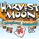 Bìa game Harvest Moon: Magical Melody phiên bản Wii, tựa game mô phỏng nông trại cổ điển từng phát hành trên Nintendo GameCube.