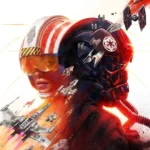 Bìa game Star Wars Squadrons mô phỏng trận chiến phi thuyền trong không gian, một tựa game tiềm năng cho Nintendo Switch 2.