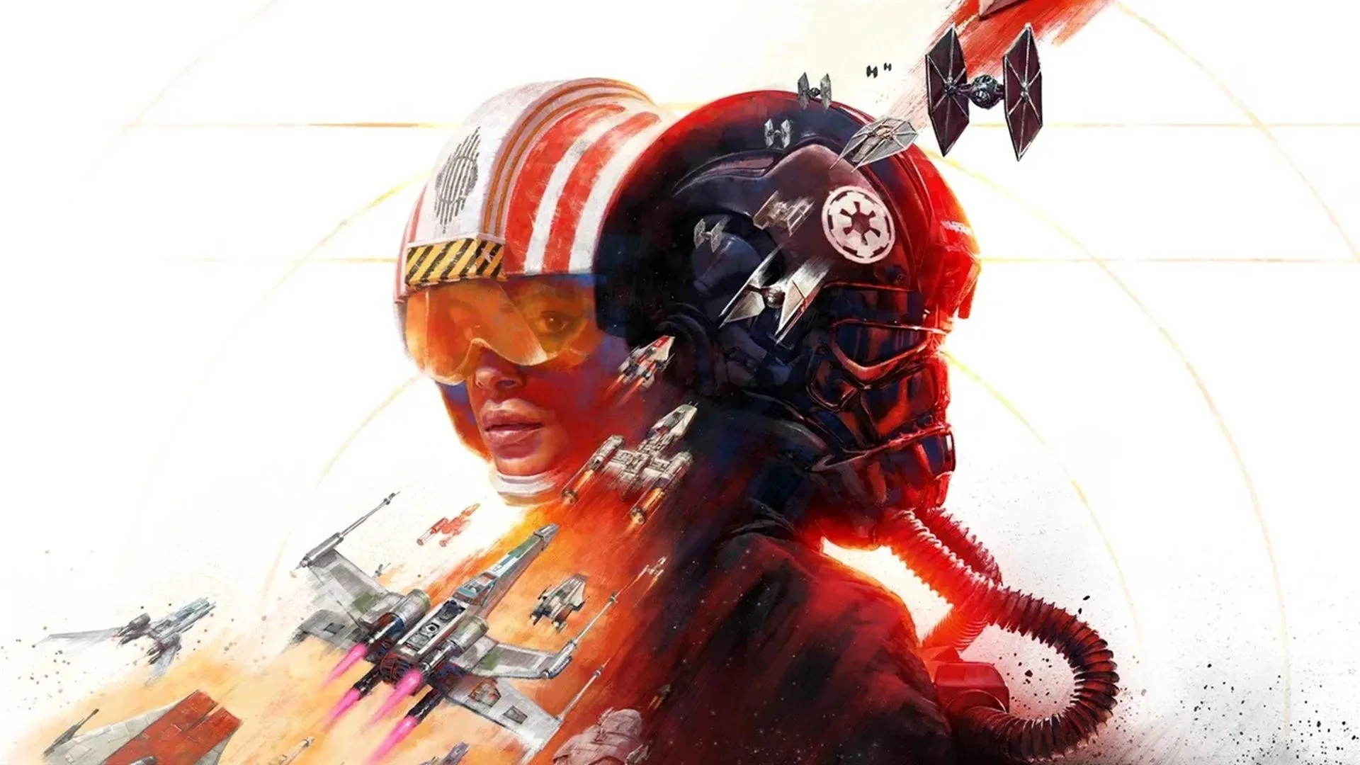 Bìa game Star Wars Squadrons mô phỏng trận chiến phi thuyền trong không gian, một tựa game tiềm năng cho Nintendo Switch 2.