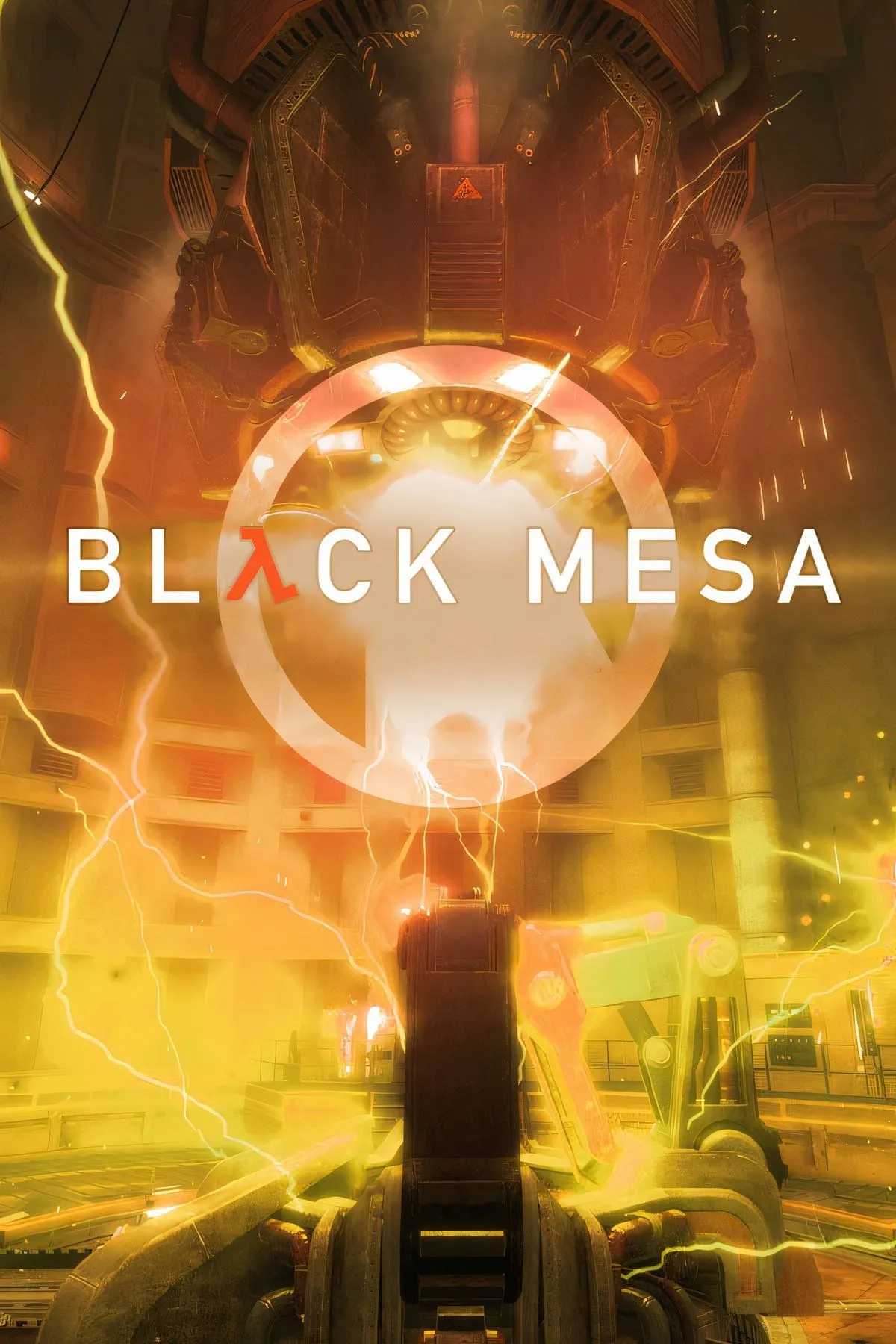 Bìa nghệ thuật của Black Mesa, phiên bản làm lại của tựa game Half-Life kinh điển trên nền tảng PC.