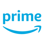 Biểu tượng Amazon Prime với chữ Prime màu vàng nổi bật trên nền đen, thể hiện dịch vụ thành viên của Amazon
