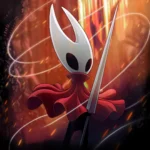 Biểu tượng game Hollow Knight: Silksong và nhân vật Hornet