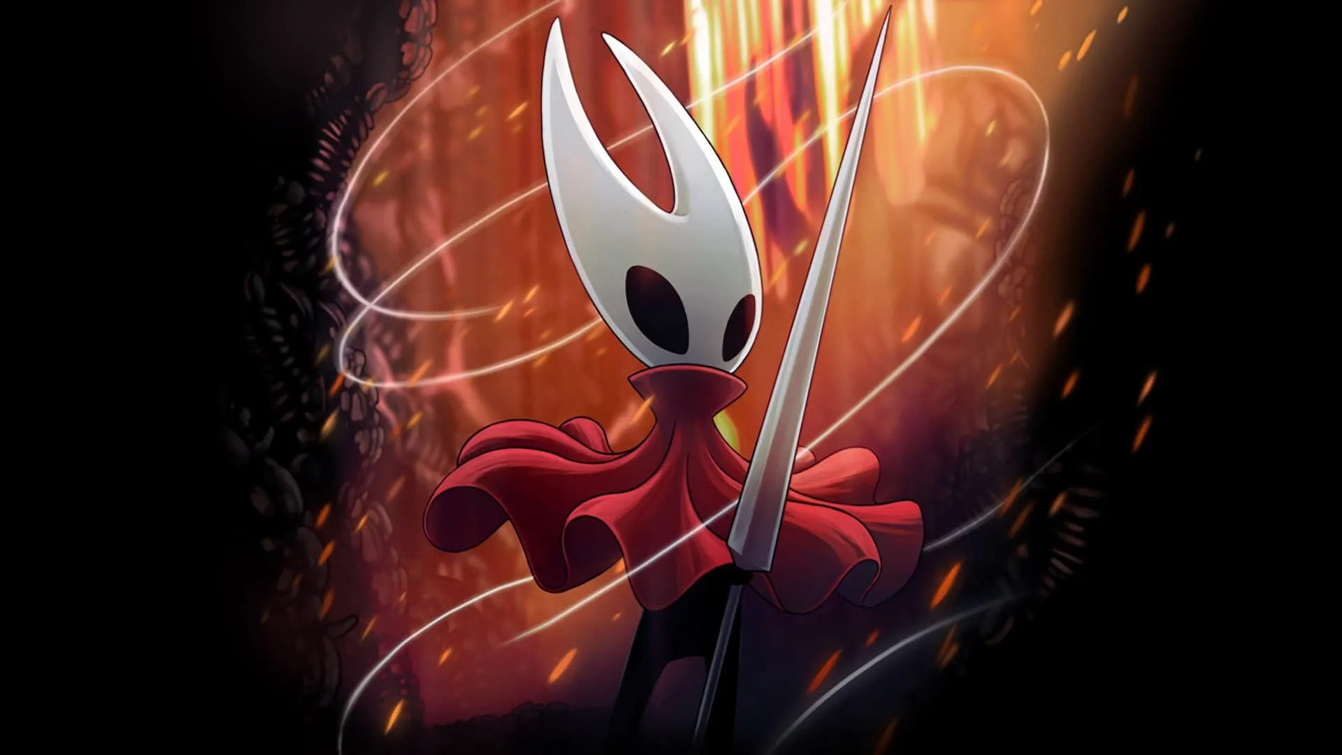 Biểu tượng game Hollow Knight: Silksong và nhân vật Hornet