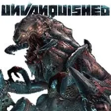 Biểu tượng game Unvanquished, kết hợp thể loại FPS và chiến thuật, với hình ảnh người và ngoài hành tinh
