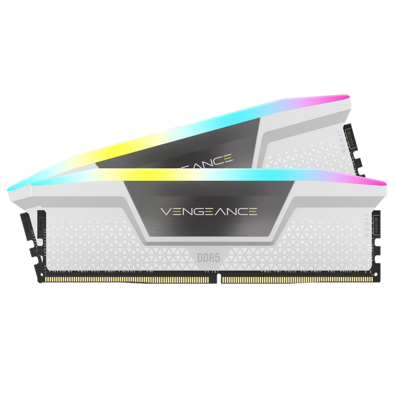 Bộ nhớ RAM Corsair Vengeance RGB DDR5-6000 CL30 32GB (2x16GB) màu trắng