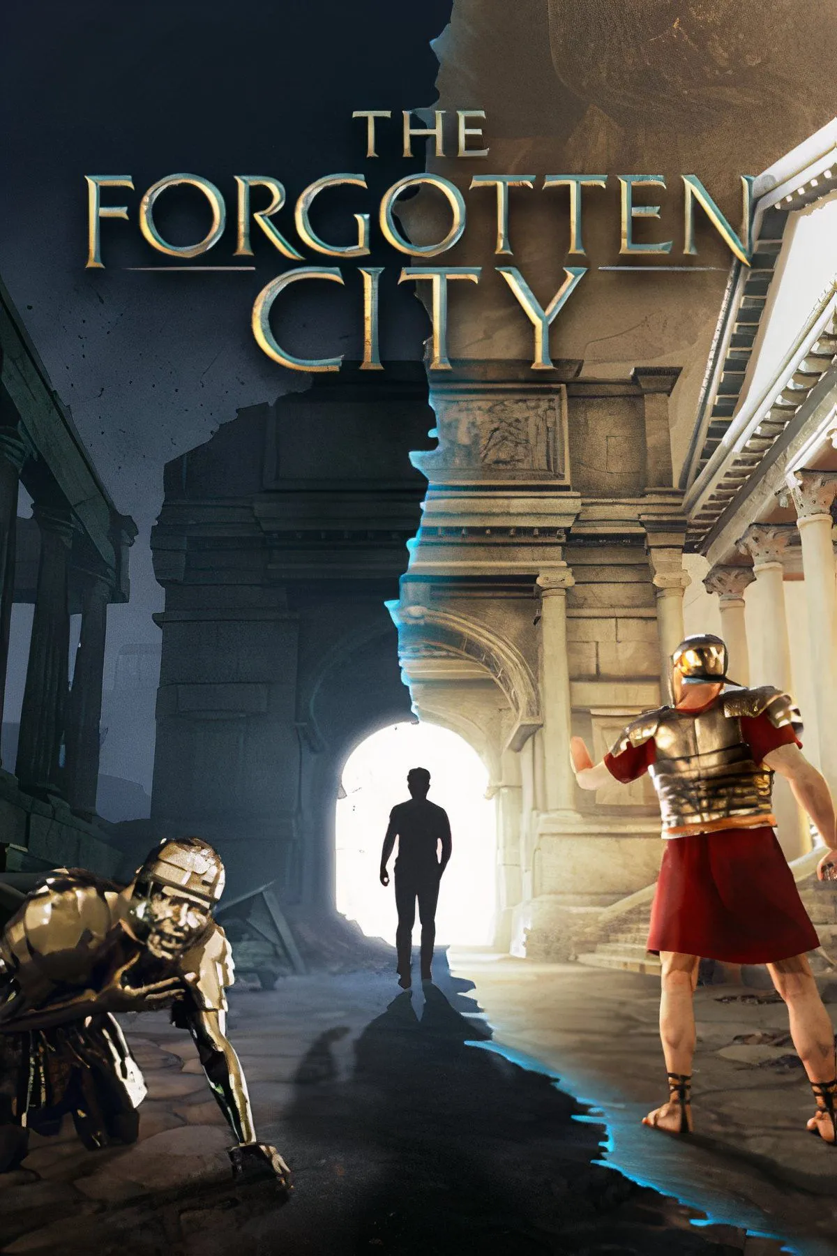 Bối cảnh thành phố cổ đại đầy bí ẩn và những bức tượng vàng trong game phiêu lưu The Forgotten City