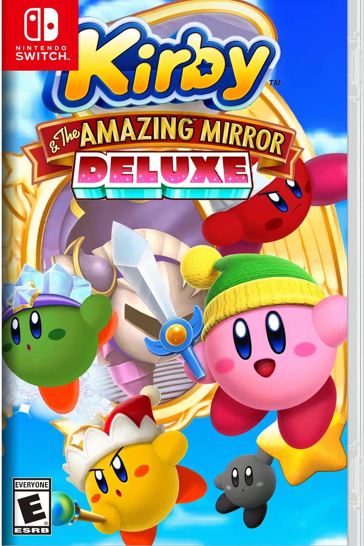 Bốn Kirby cùng nhau phiêu lưu trong Kirby &amp; the Amazing Mirror, mang đến trải nghiệm Metroidvania dễ thương trên GBA.