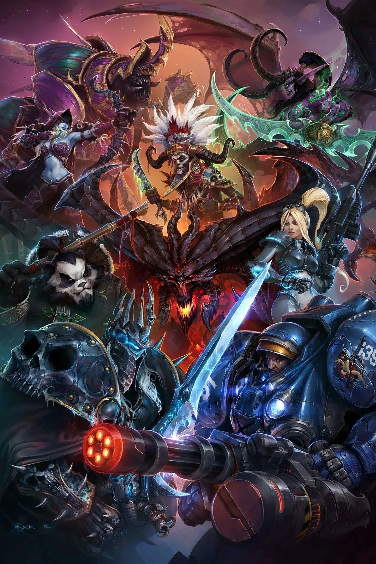 Các nhân vật quen thuộc từ vũ trụ Blizzard hội tụ trong một trận đấu MOBA của Heroes of the Storm
