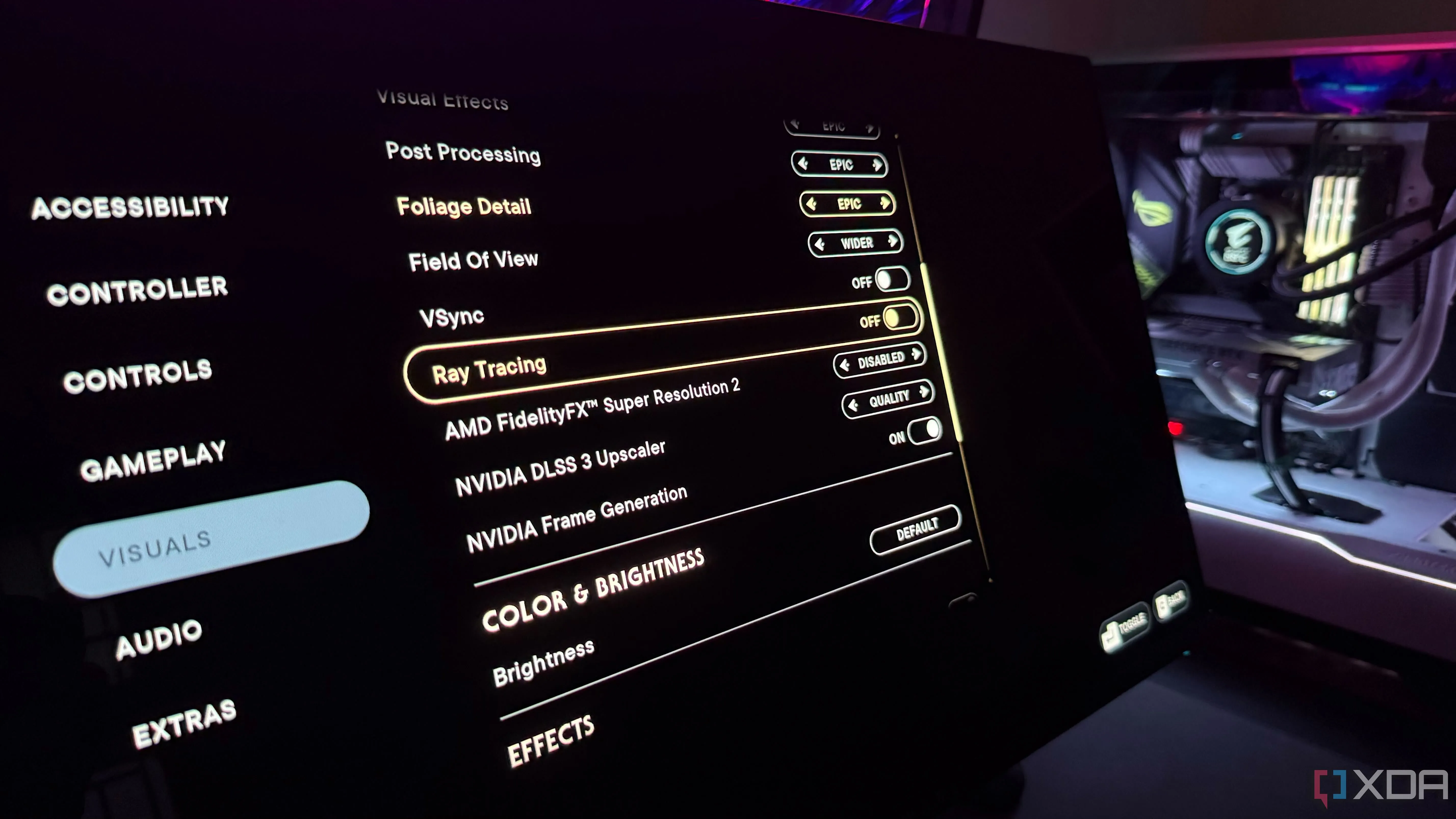 Cài đặt Ray Tracing trong game Star Wars Jedi Survivor cho phép tinh chỉnh đồ họa