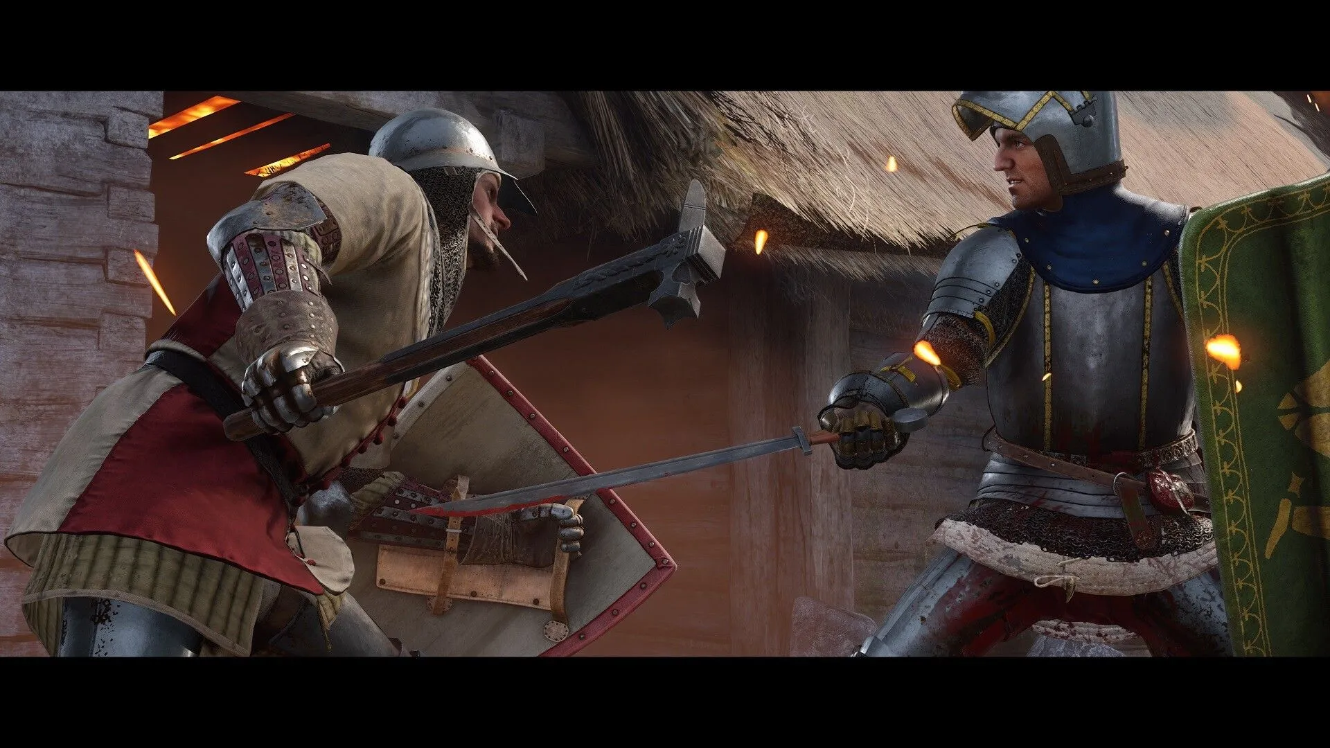 Cận cảnh Henry, nhân vật chính của Kingdom Come Deliverance 2, trong bộ giáp hiệp sĩ đầy uy nghi.