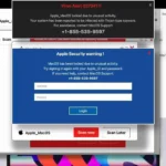 Cảnh báo lừa đảo phishing giả mạo trên màn hình máy Mac yêu cầu thông tin đăng nhập