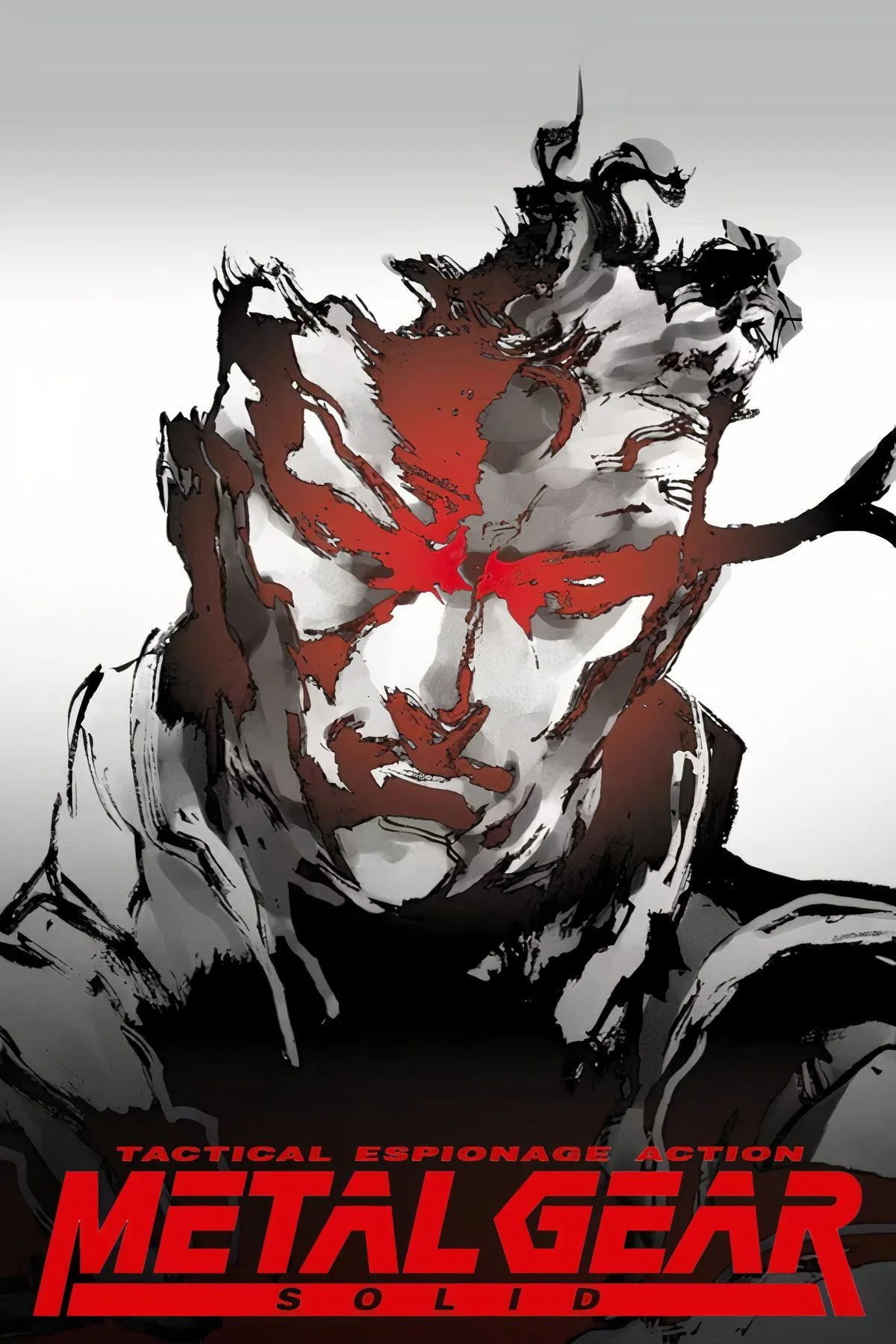 Cảnh cắt cảnh và gameplay lén lút của Solid Snake trong Metal Gear Solid trên PlayStation
