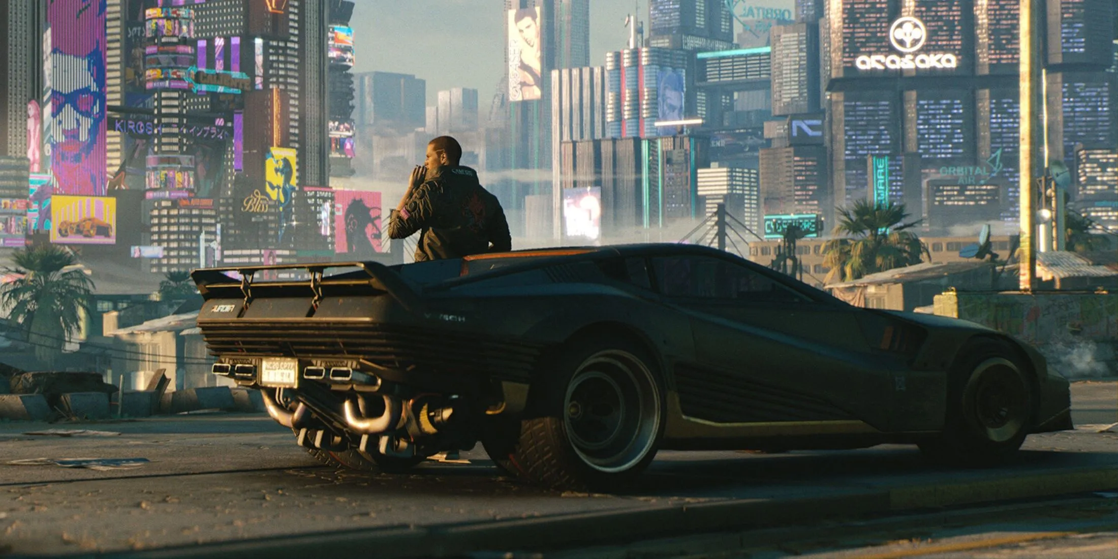 Cảnh chiến đấu kịch tính trong thế giới mở của Cyberpunk 2077
