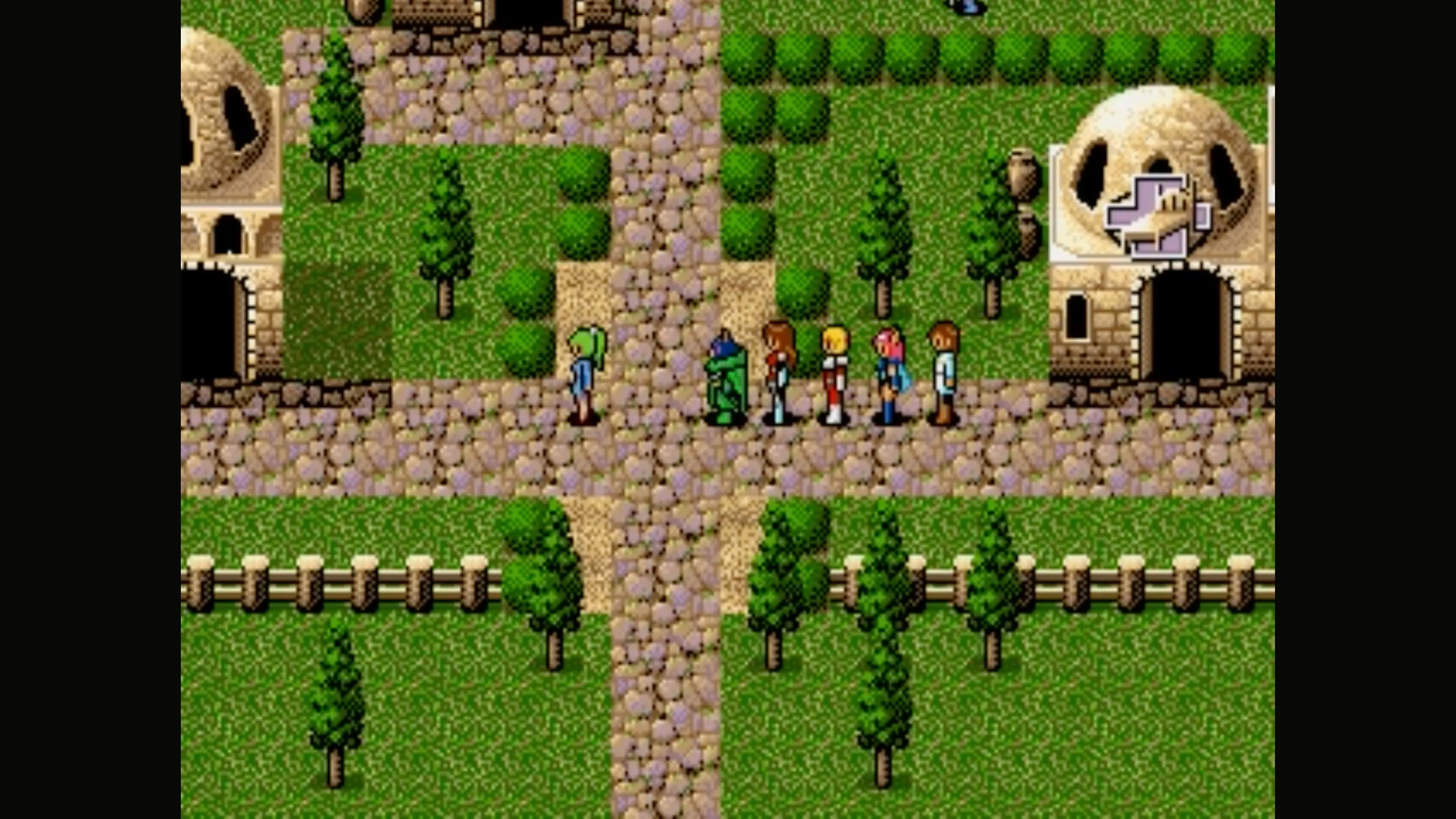Cảnh chiến đấu theo lượt trong game JRPG Phantasy Star IV