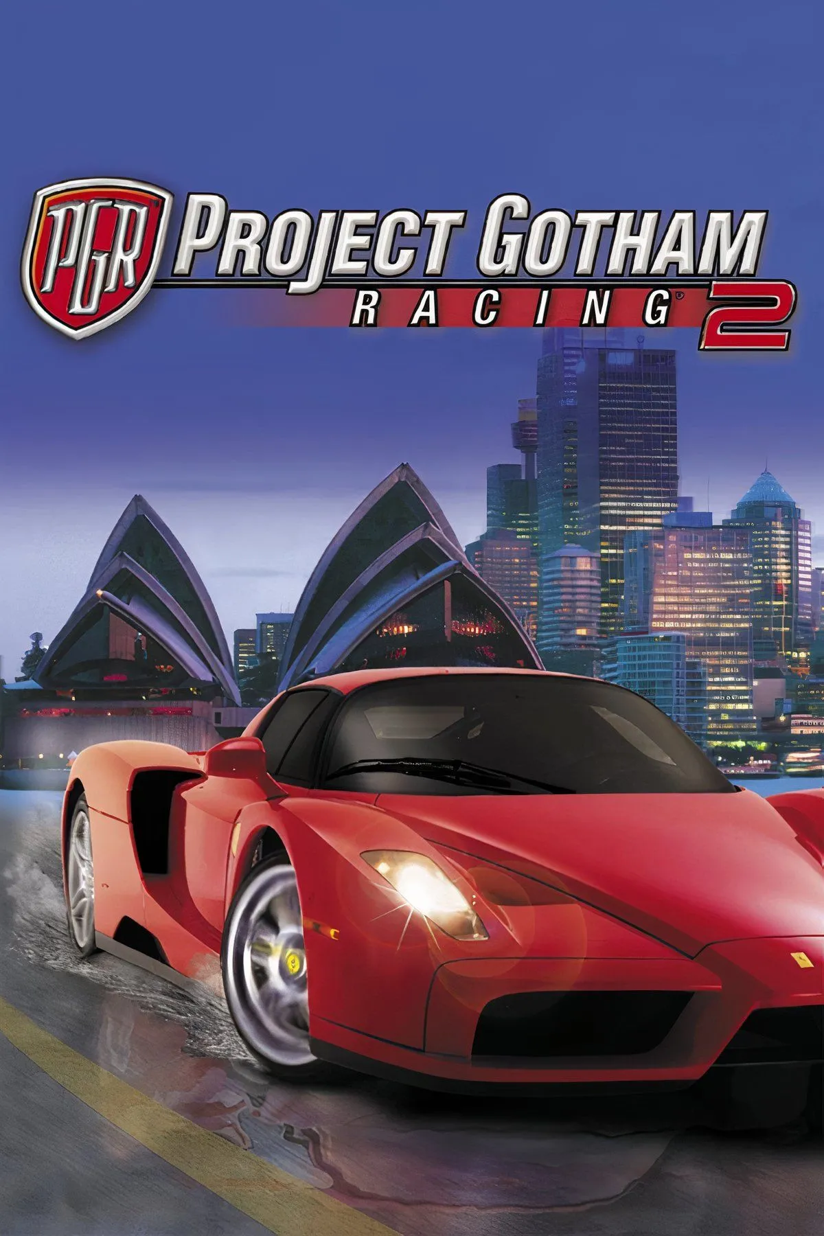 Cảnh đua xe kịch tính với hệ thống Kudos trong Project Gotham Racing 2 trên Xbox