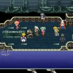 Cảnh gameplay từ Final Fantasy VI Pixel Remaster, thể hiện đồ họa pixel cổ điển và hệ thống chiến đấu nhập vai kinh điển