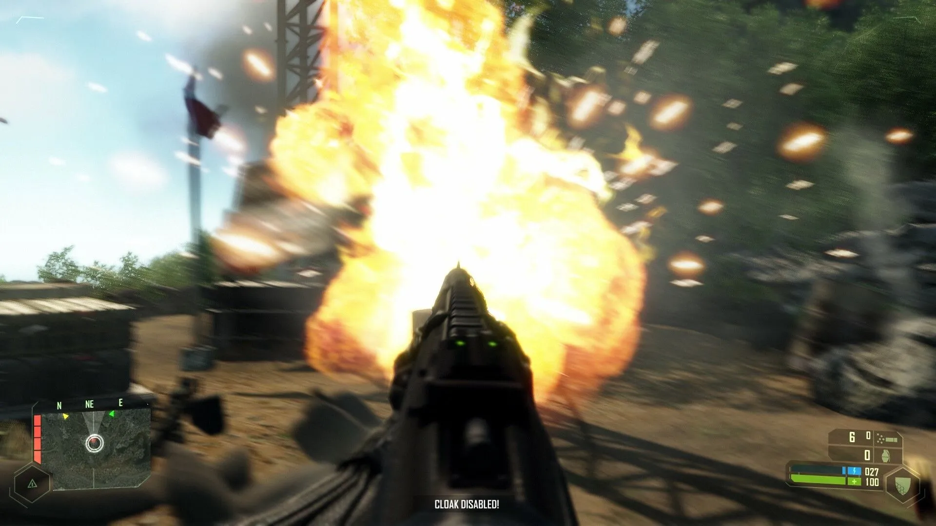 Cảnh quan môi trường tuyệt đẹp và chi tiết trong Crysis, minh chứng cho đồ họa tiên tiến của game