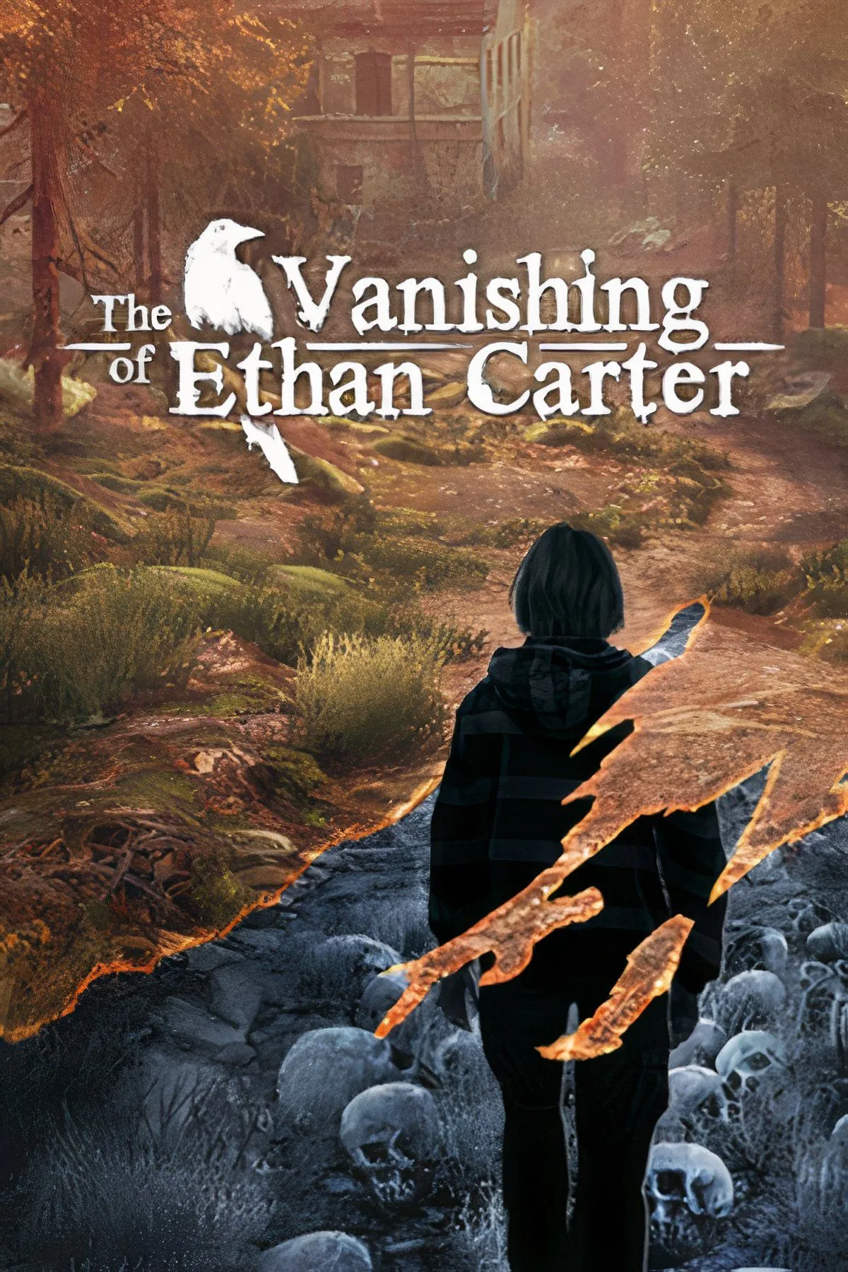 Cảnh quan u ám, kỳ bí trong game The Vanishing of Ethan Carter, gợi lên không khí rùng rợn.