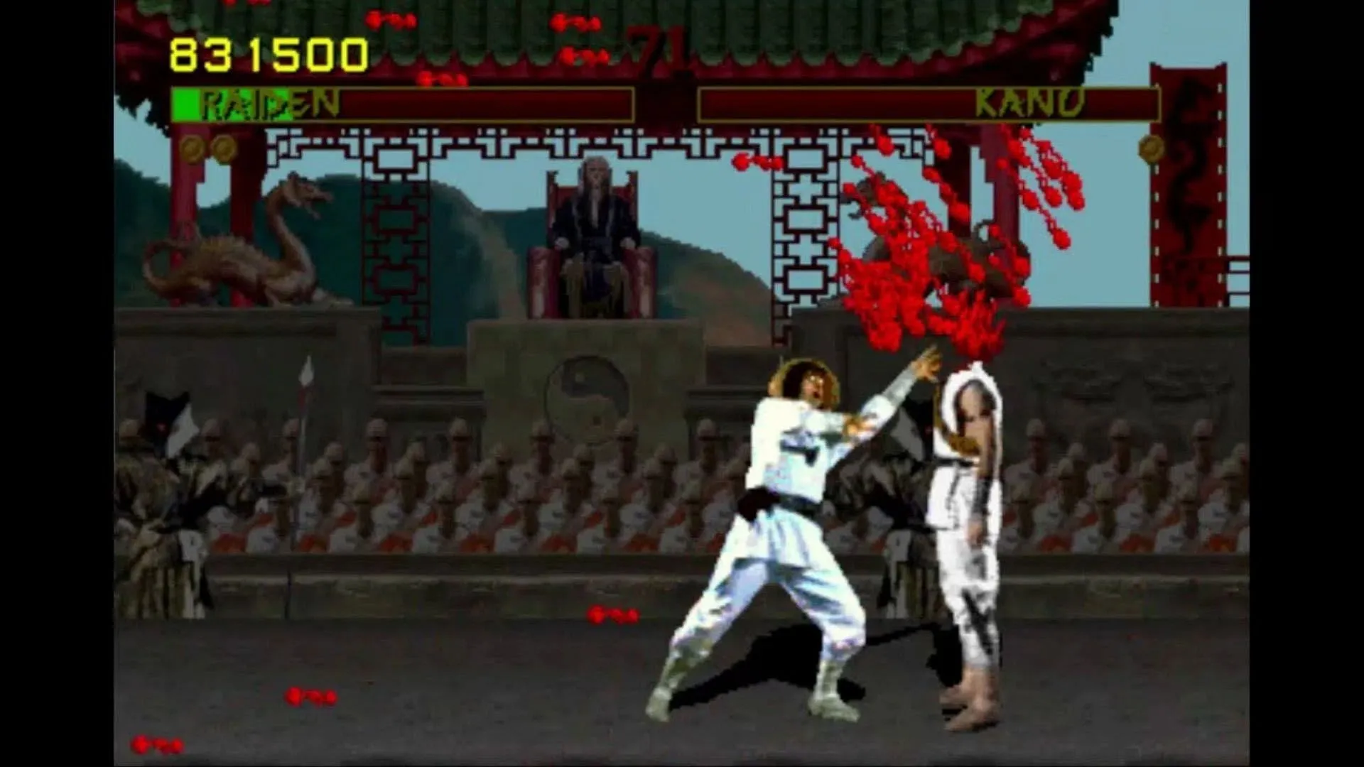 Cảnh thi triển Fatality gây tranh cãi trong tựa game đối kháng Mortal Kombat, góp phần hình thành ESRB