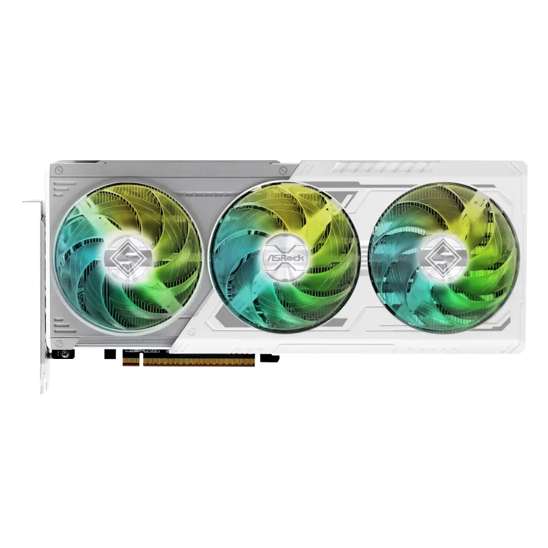 Card đồ họa ASRock Radeon RX 9070 XT Steel Legend với thiết kế mạnh mẽ, mang lại hiệu năng ấn tượng cho gaming 4K.