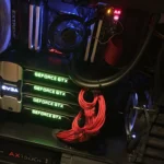 Cấu hình máy tính để bàn với bốn card đồ họa GTX Titan X Pascal chạy SLI, minh họa giải pháp GPU phụ cho PhysX