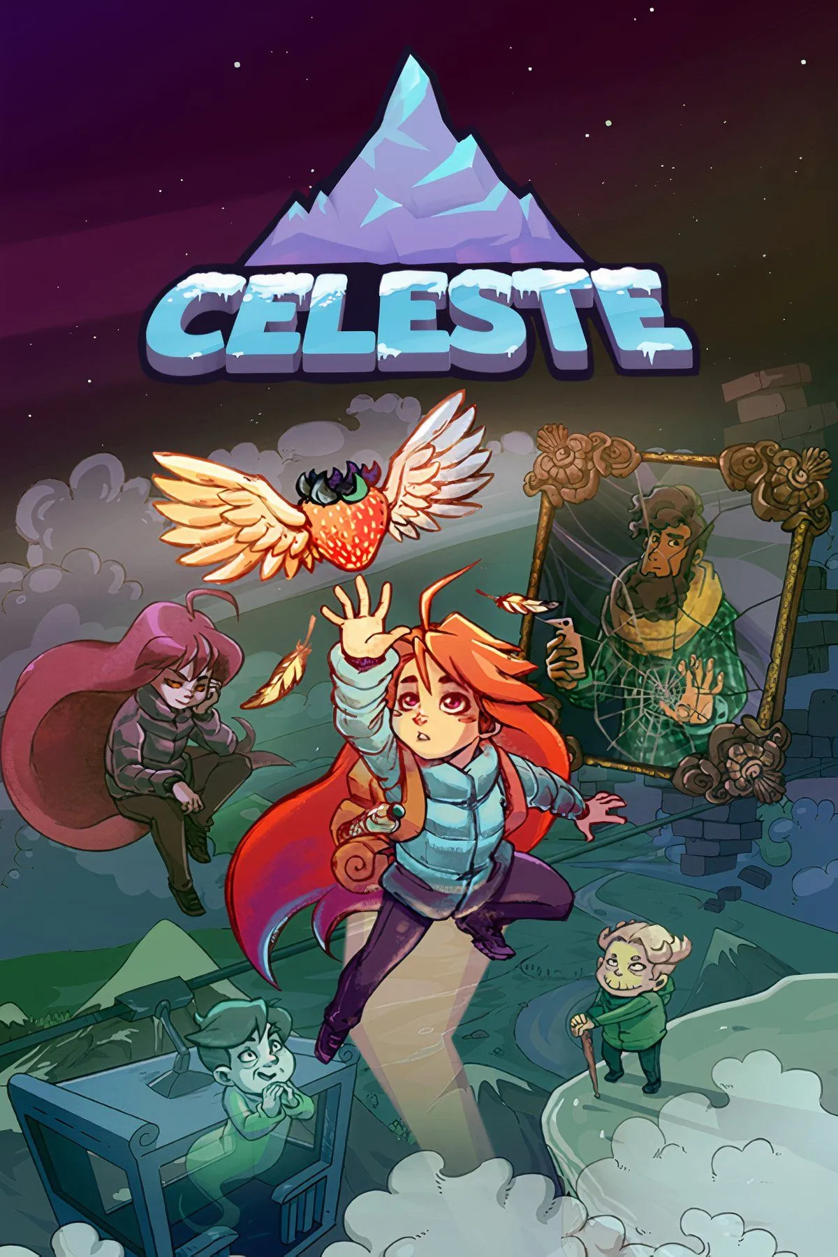 Celeste - hình ảnh nhân vật chính Madeline đang leo núi băng giá