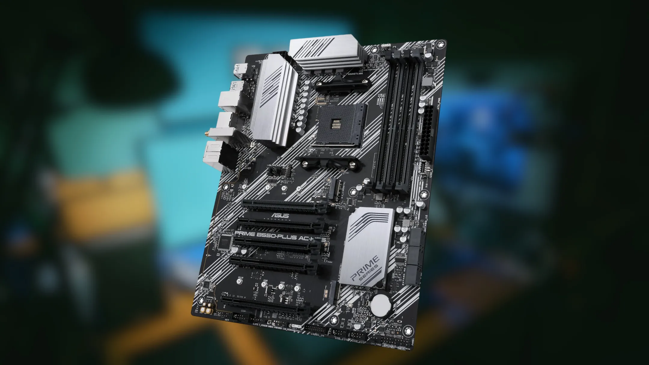 Chi tiết các cổng kết nối và khe cắm trên bo mạch chủ ASUS Prime B550-PLUS