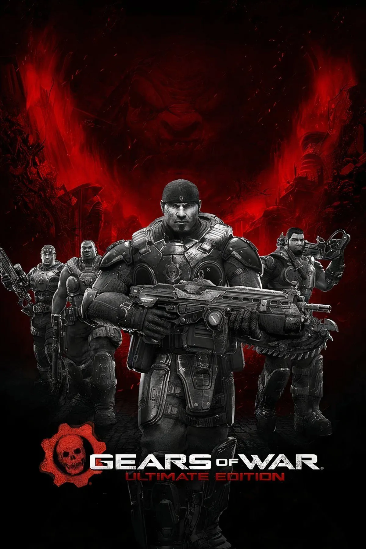Chiến binh Marcus Fenix và Dominic Santiago trong Gears of War Ultimate Edition đang chiến đấu cùng nhau
