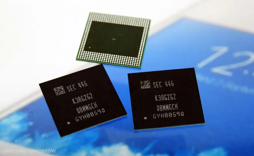Chip nhớ LPDDR4 của Samsung minh họa công nghệ DRAM di động