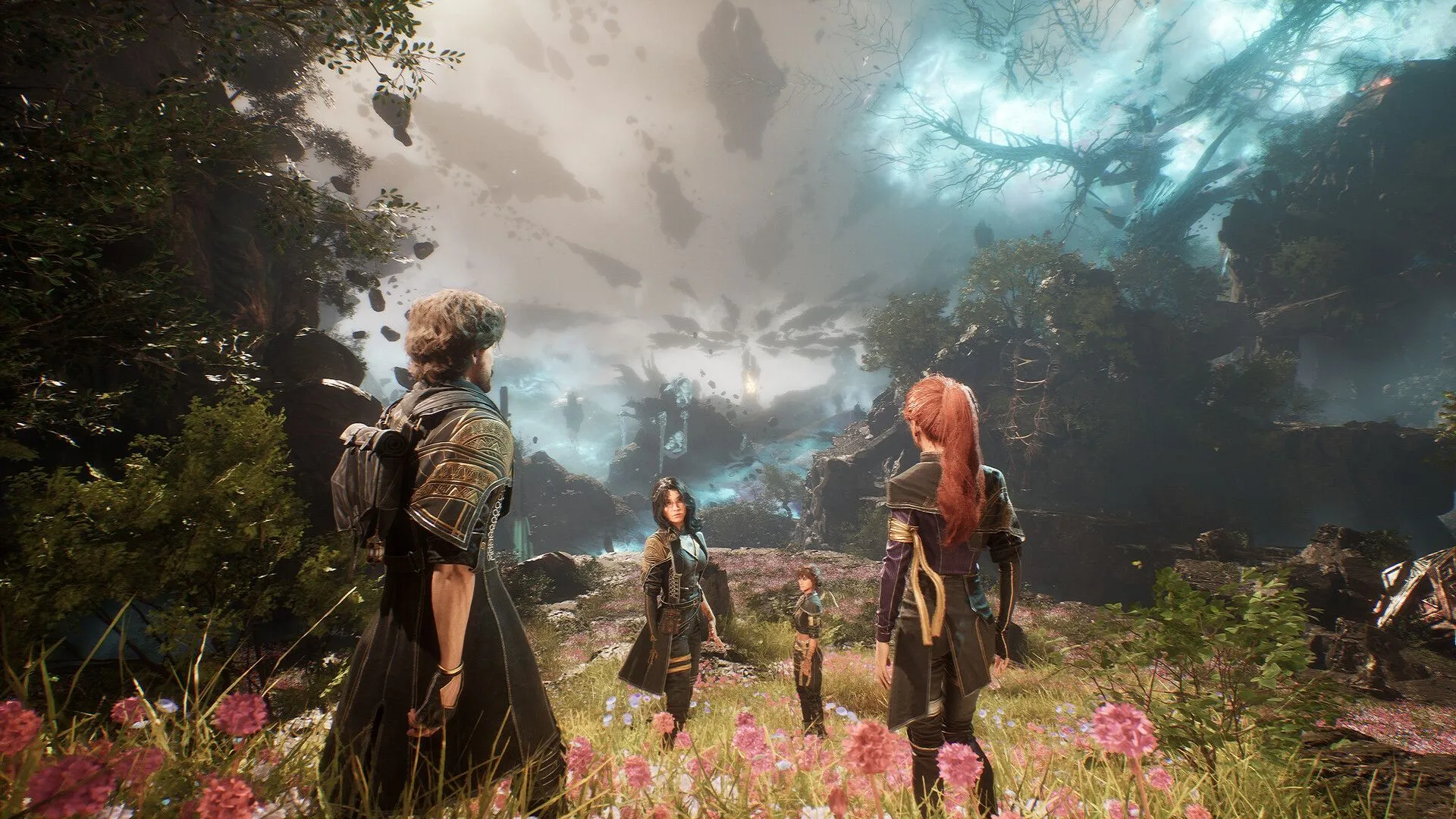 Clair Obscur Expedition 33 - hình ảnh game nhập vai theo lượt tuyệt đẹp với nhân vật sẵn sàng chiến đấu và hiệu ứng phép thuật