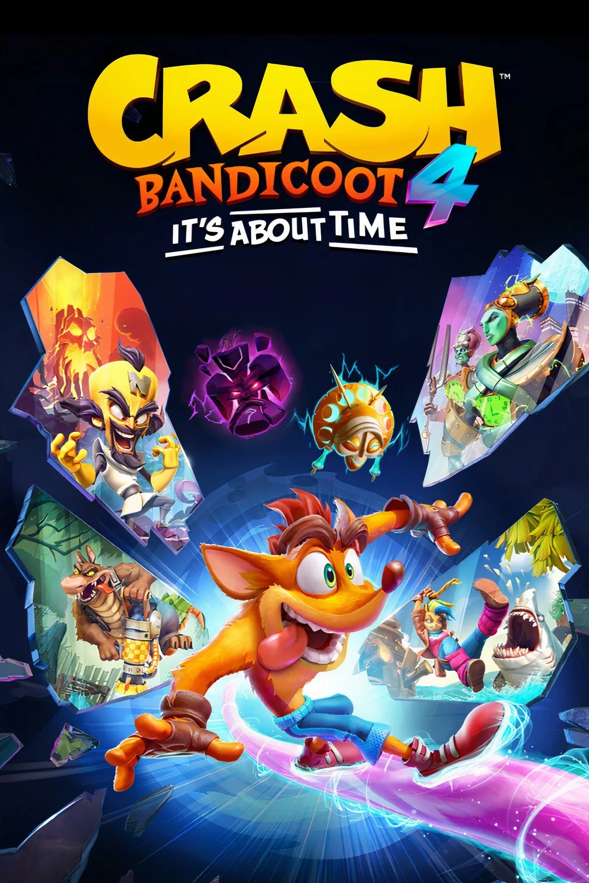 Crash Bandicoot vượt chướng ngại vật trong màn chơi đầy màu sắc của Crash Bandicoot 4