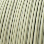 Cuộn filament 3D PLA màu trắng kem cổ điển, mang phong cách máy tính thập niên 80