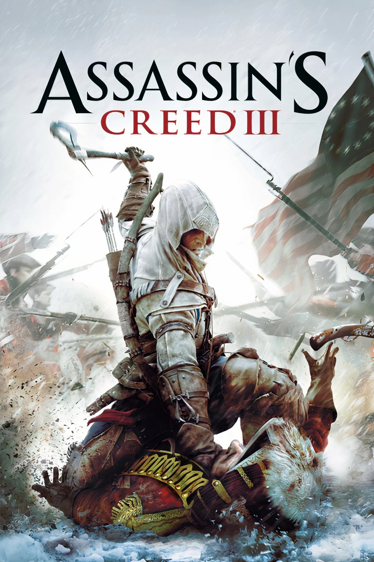 Desmond Miles với gương mặt đầy suy tư trong Assassin's Creed III, thể hiện vai trò trung tâm của anh trong cốt truyện