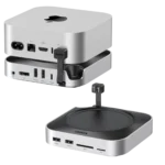Dock Ugreen Mac Mini M4 thiết kế nhỏ gọn, tinh tế với logo Ugreen nổi bật