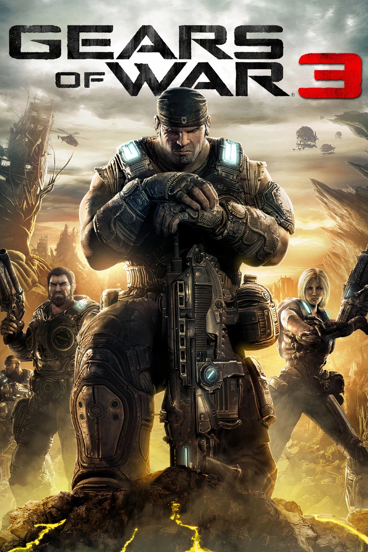 Dominic Santiago hy sinh bản thân trong cảnh tượng cháy nổ ở Gears of War 3.