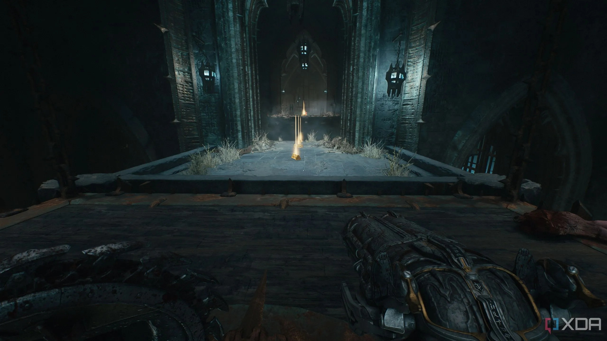 Dòng vàng thỏi sau khi vượt qua bẫy gai trong Chương 19 Doom: The Dark Ages