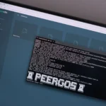 Giao diện bảng điều khiển dòng lệnh (command-line dashboard) của Peergos, hiển thị các tùy chọn quản lý và cấu hình hệ thống lưu trữ phi tập trung.