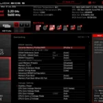 Giao diện BIOS UEFI hiển thị XMP đã bật cho RAM DDR5, với các thông số tối ưu cho hiệu suất được áp dụng