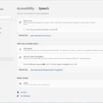 Giao diện cài đặt trợ năng giọng nói Voice Access đã được bật trong Cài đặt Windows 11