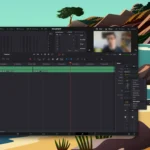 Giao diện DaVinci Resolve trên macOS với tùy chọn hiệu ứng âm thanh AUSoundIsolation