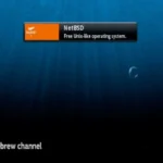 Giao diện kênh Homebrew trên máy chơi game Nintendo Wii đã được mod